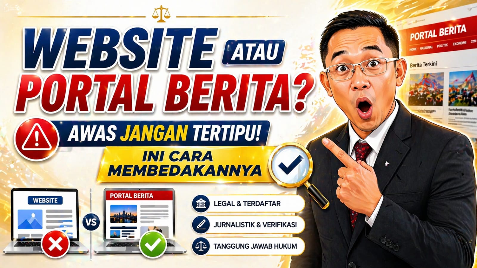 Waspada Website Penyamar! Pakar Hukum IT Nurul Jamal Habaib Ungkap 3 Cara Membedakan Website Biasa dengan Portal Berita Resmi