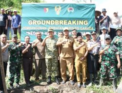 Sinergi TNI dan Pemda, Dandim 0822 Hadiri Ground Breaking Jembatan Garuda Penghubung Dua Kabupaten
