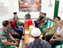 Haru!, Peltu Junaidi dan Serka Nanang Kosim  Gelar Syukuran Kenaikan Pangkat di Makoramil 0822/03 Tegalampel