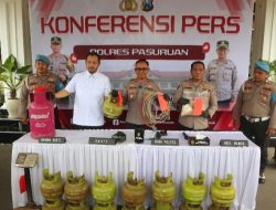 Polres Pasuruan Bongkar Praktik Licik Penyalahgunaan LPG Subsidi: Gas 3 Kg Dipindah ke Tabung 12 Kg dengan Es Batu dan Air Panas