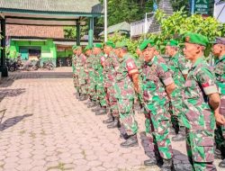 Danramil 0822/01 Kota Lettu Inf Sukiman Gelar Apel Pagi di Makoramil: Tegaskan Peran Aktif TNI Jaga Stabilitas Wilayah