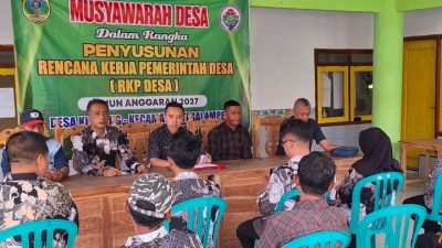Demi Klabang Lebih Maju, Seluruh Elemen Desa Kompak Susun Rencana Kerja 2027 di Pendopo