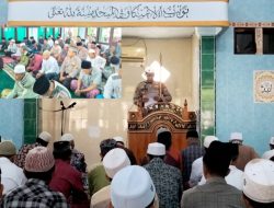 Safari Jumat Polsek Tegalampel, AKP Sobingan Sampaikan Pesan Kamtibmas di Masjid Al-Furqon Desa Purnama