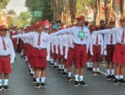Gebyar HUT RI ke-81, SDN Blindungan 01 Bondowoso Tancap Gas di Lomba Gerak Jalan Tingkat Kabupaten