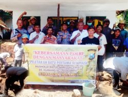 Dari Batu Pertama Hingga Sumbangan Material, Kapolsek dan Kepala PKM Tegalampel Wujudkan Mimpi Warga Klabang Miliki Mushalla