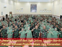 Cegah Perang Kognitif dan Judi Online, Dandim Bondowoso Panggil Ratusan Prajurit dalam Jam Komandan