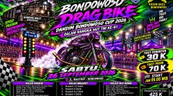 Usung Semangat “One Track, One Family”, Bondowoso Drag Bike Dandim Cup 2026 Start 09.00 WIB Tiket Penonton Rp30 Ribu