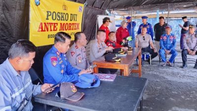 Polri Kerahkan Tim DVI untuk Mendukung Penanganan Hilangnya Kapal Virgo Rute Surabaya–Banjarmasin
