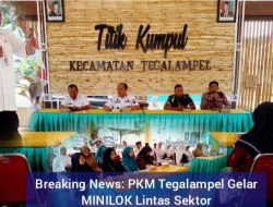 Minilok Lintas Sektor Kunci Utama Dorong Capaian PTM, Puskesmas Tegalampel Raih Juara 3