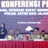 Operasi Sikat Semeru 2026: Polda Jatim Amankan 1.212 Tersangka dari 1.345 Kasus Kriminal