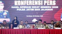 Operasi Sikat Semeru 2026: Polda Jatim Amankan 1.212 Tersangka dari 1.345 Kasus Kriminal