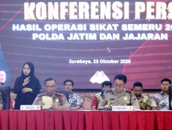 Operasi Sikat Semeru 2026: Polda Jatim Amankan 1.212 Tersangka dari 1.345 Kasus Kriminal